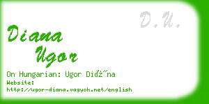 diana ugor business card